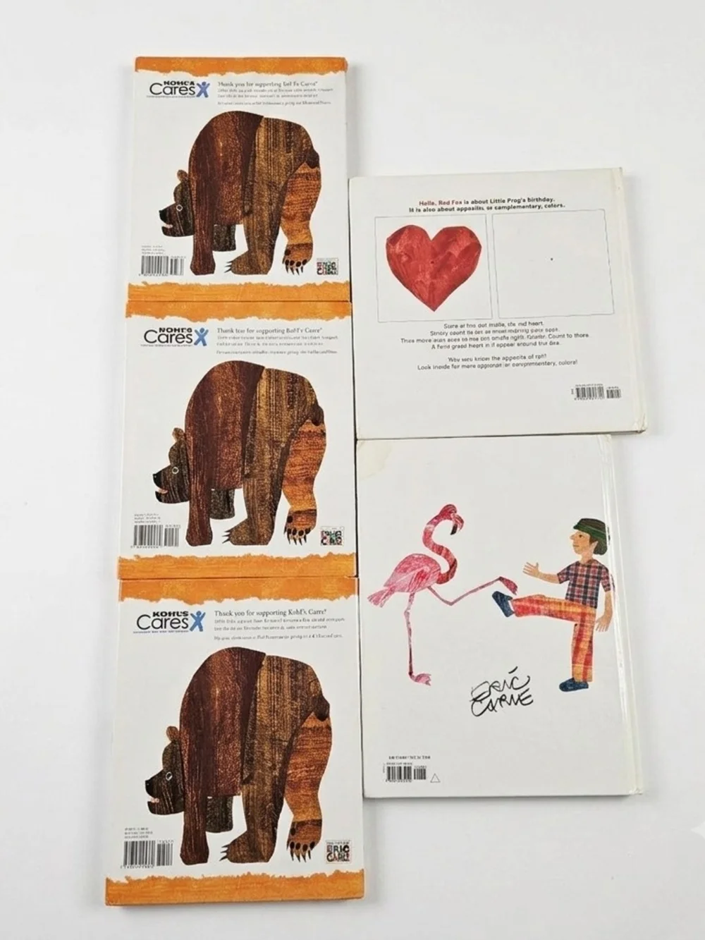 Lot of 5 Eric Carle Childrens Books Brown Bear & More